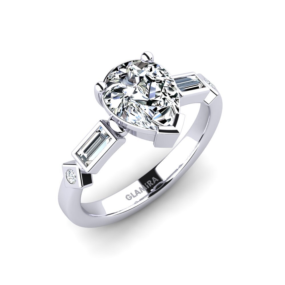 Engagement Ring Conga - Pear