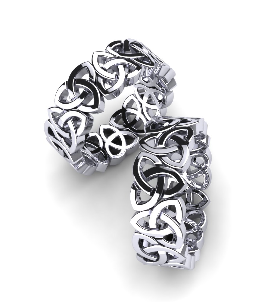 Wedding Ring Celtic Chain