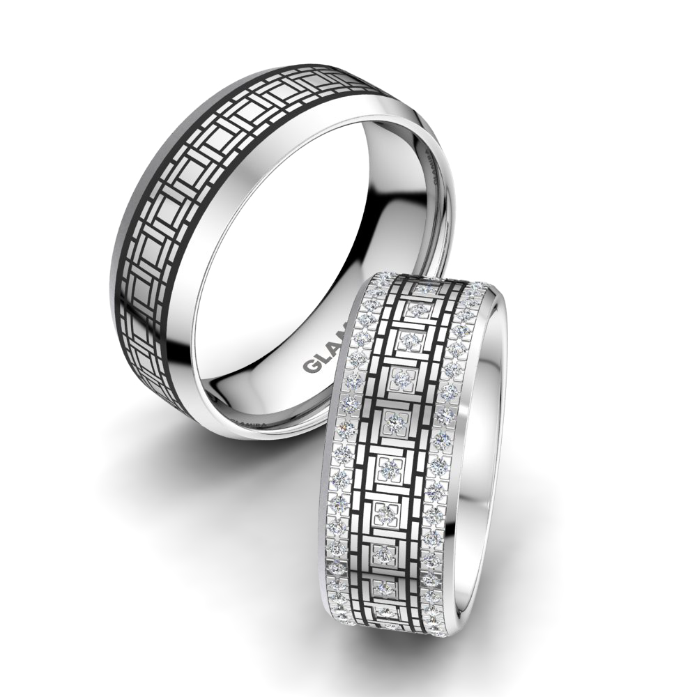 Wedding Ring Florid Cover 8 mm